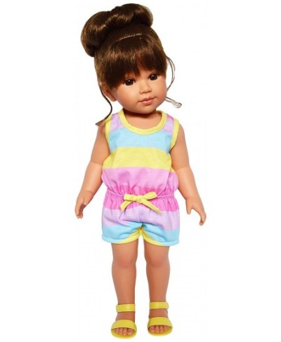 Doll Clothes Rainbow Jumper with Yellow Sandals Included Fits 18 Inch Girl Dolls $17.22 - Dolls