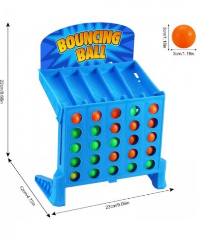 Linking 4 Shots Game Bounce Off Party Game Jumping Ball Tabletop Game for Kids 4 in a Row Parent-Child Interaction Board Game...