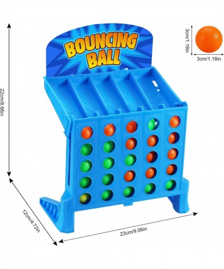 Linking 4 Shots Game Bounce Off Party Game Jumping Ball Tabletop Game for Kids 4 in a Row Parent-Child Interaction Board Game...