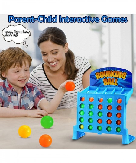 Linking 4 Shots Game Bounce Off Party Game Jumping Ball Tabletop Game for Kids 4 in a Row Parent-Child Interaction Board Game...