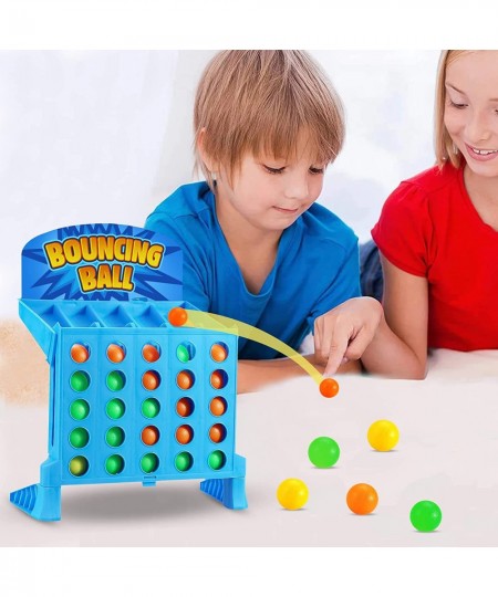 Linking 4 Shots Game Bounce Off Party Game Jumping Ball Tabletop Game for Kids 4 in a Row Parent-Child Interaction Board Game...