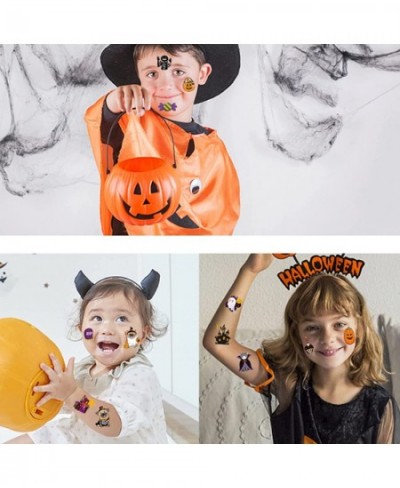 20 Sheets Halloween Temporary Tattoos For Kids Favors Halloween Party Decorations Pumpkin/Candy/Ghost/Bat Tattoo Stickers Hal...