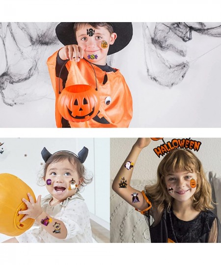 20 Sheets Halloween Temporary Tattoos For Kids Favors Halloween Party Decorations Pumpkin/Candy/Ghost/Bat Tattoo Stickers Hal...