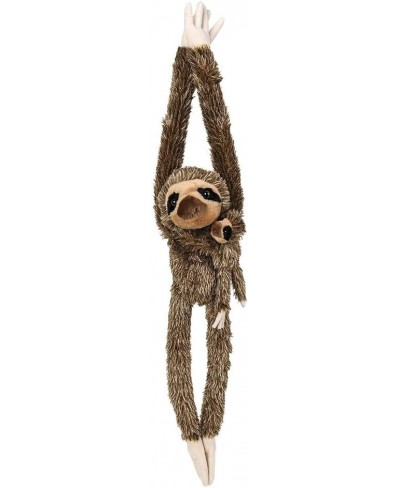 27" Hanging Sloth with Baby - Stuffed Animal - Ultra Soft Plush - Hands and Feet Connect - Realistic Design - Great Gift or P...