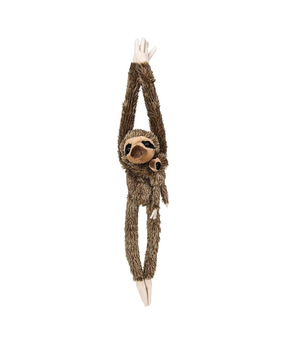 27" Hanging Sloth with Baby - Stuffed Animal - Ultra Soft Plush - Hands and Feet Connect - Realistic Design - Great Gift or P...