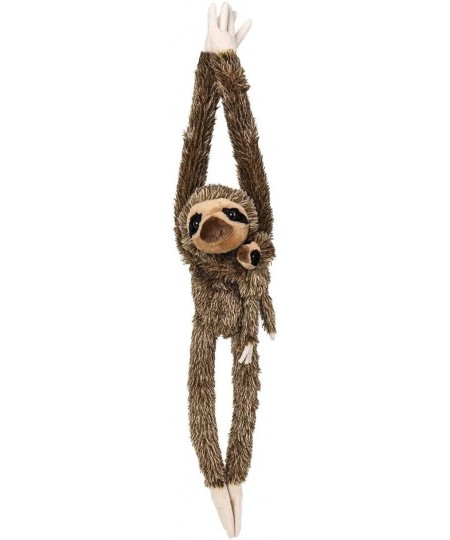 27" Hanging Sloth with Baby - Stuffed Animal - Ultra Soft Plush - Hands and Feet Connect - Realistic Design - Great Gift or P...