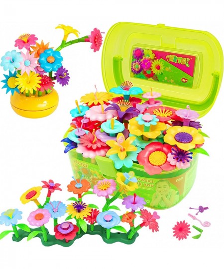 Flower Garden Building Toy Set for 3 4 5 6 Year Old Girls STEM Educational Activity Toys and Girls Birthday Gift for Age 3+ y...