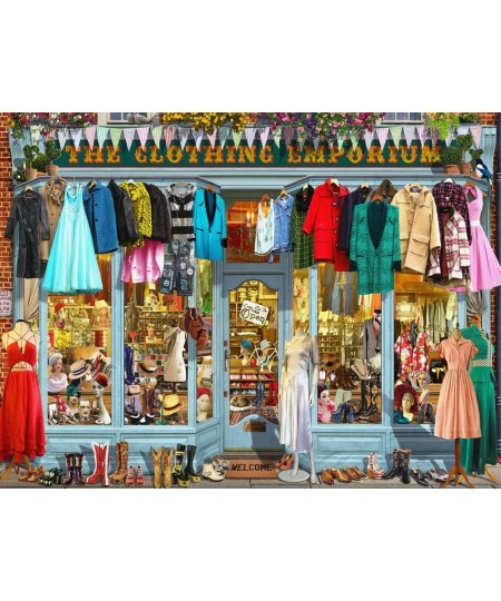 The Clothing Emporium Jigsaw Puzzle 550 Piece $29.72 - Jigsaw Puzzles