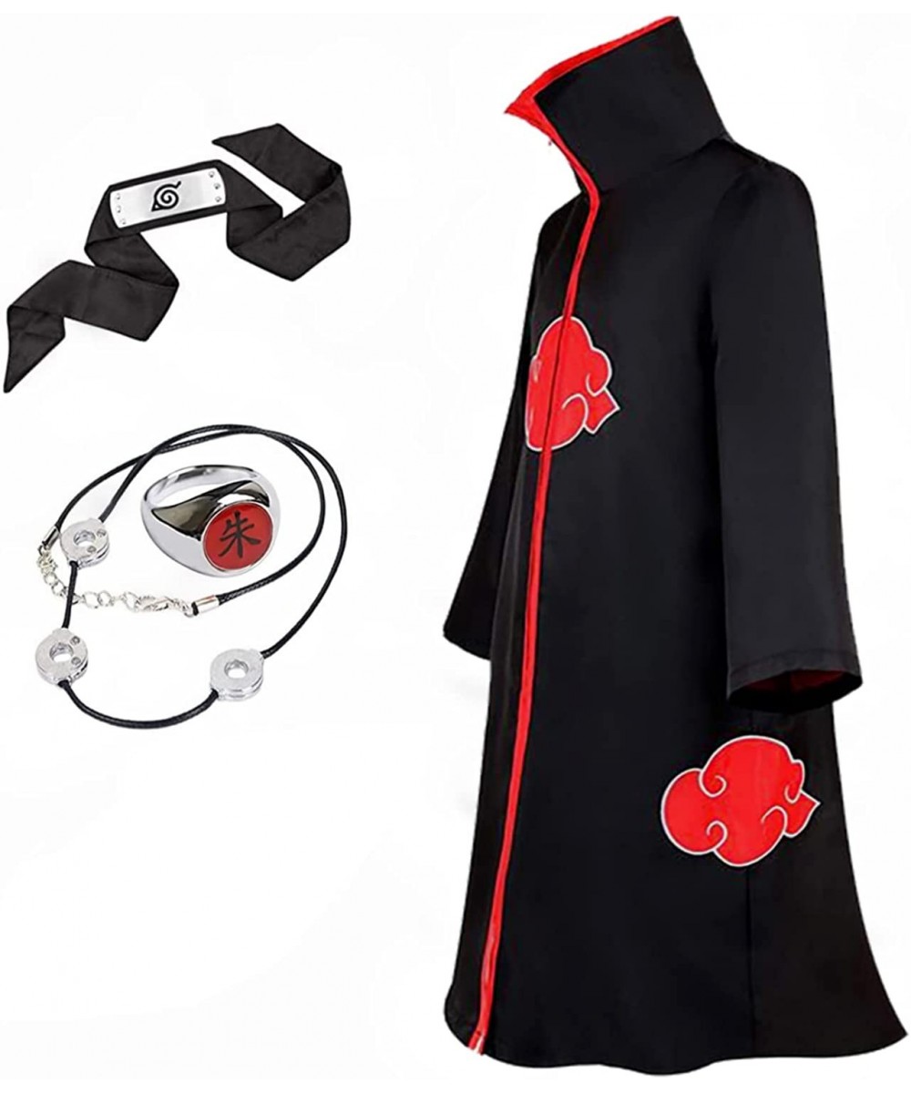 Unisex Akatsuki Cloak Kids - Anime Uniform with Accessories Long Cloak Halloween Cosplay Costumes for Boys Girls $56.50 - Kid...