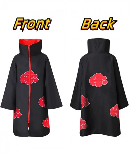 Unisex Akatsuki Cloak Kids - Anime Uniform with Accessories Long Cloak Halloween Cosplay Costumes for Boys Girls $56.50 - Kid...