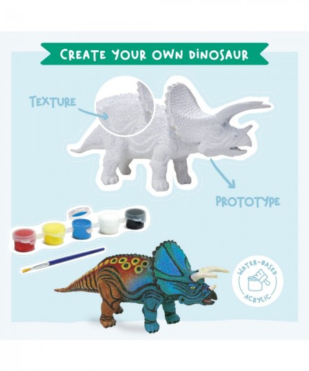 Dinosaur Painting Kit for Kids 3-7 – Arts and Crafts Toy with 4 Dinosaurs Paint Set Brush Scientific Booklet – Educational Di...