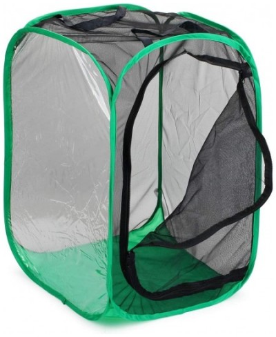 4 Feet Extra Large Monarch Butterfly Habitat Giant Collapsible Insect Mesh Cage Terrarium Pop-up (Black + Green 28 x 28 x 48 ...