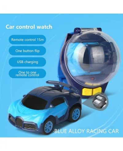 2022 New Mini Remote Control Car Watch Toys 2.4 GHz Detachable Watch Car Toys Cute Wrist Racing Car Watch Cartoon RC Small Ca...