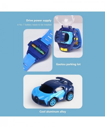 2022 New Mini Remote Control Car Watch Toys 2.4 GHz Detachable Watch Car Toys Cute Wrist Racing Car Watch Cartoon RC Small Ca...