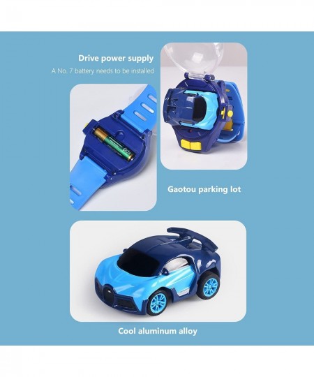 2022 New Mini Remote Control Car Watch Toys 2.4 GHz Detachable Watch Car Toys Cute Wrist Racing Car Watch Cartoon RC Small Ca...