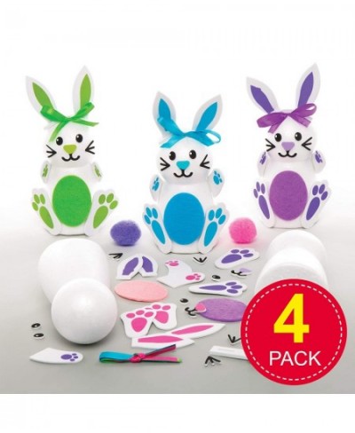 AT413 Build A Bunny Kits - Pack of 4 Creative Easter Art and Craft Supplies for Kids to Make and Decorate $94.03 - Craft Kits