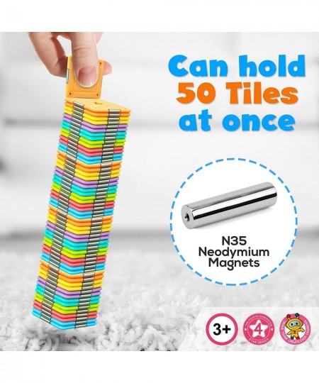 Magnetic Building Blocks for Kids - Preschool Learning Toys Shapes Block Educational Magnet Tiles Kids Toy Set - Durable Non-...