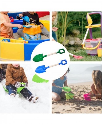 2pcs 16inch Beach Shovels Long Kids Beach Shovel Sand Shovel Toy Snow Shovel Toy ABS Plastic Spade Shovel Wooden Handle Shove...