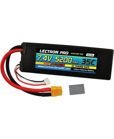 Lectron Pro 7.4V 5200mAh 35C Lipo Battery with XT60 Connector + CSRC adapter for XT60 batteries to Traxxas vehicles $77.21 - ...