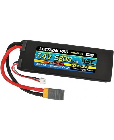 Lectron Pro 7.4V 5200mAh 35C Lipo Battery with XT60 Connector + CSRC adapter for XT60 batteries to Traxxas vehicles $77.21 - ...