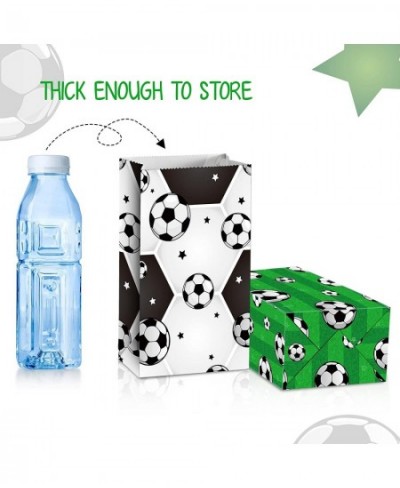 24 Pieces Paper Soccer Goodie Bag Soccer Party Favor Bag Soccer Treat Candy Bags Football Snack Bags Soccer Paper Print Gift ...