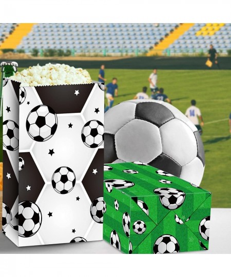 24 Pieces Paper Soccer Goodie Bag Soccer Party Favor Bag Soccer Treat Candy Bags Football Snack Bags Soccer Paper Print Gift ...