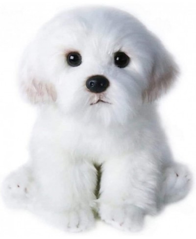 14" Realistic Plush Maltese Dog Stuffed Animal Puppy Dog Toys Soft Plush Pillow Birthday for Kids and Adult White $56.12 - St...