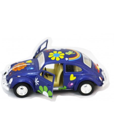 Diecast Cars-Set of 4 Cars: 5 VW Happy Flower Classic Beetle 1/32 Scale Pull Back n Go Action. by Kinsmart $39.65 - Toy Vehic...