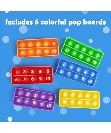 Ten-Frame Pop Board - Math Manipulative for Elementary Math Fidget Sensory Toy Montessori Educational Toy Gift for Kindergart...