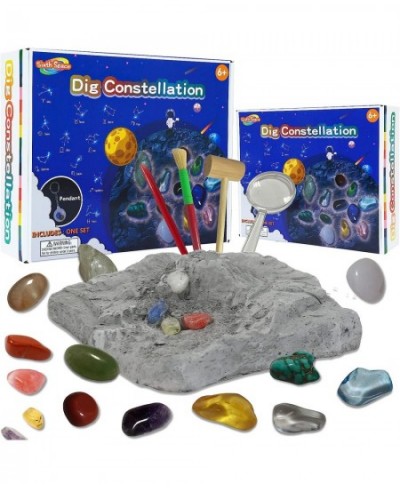 Constellation Mega Fossil Gemstone Dig Kit Excavate 12 Real Gems STEM Educational Toys Science Kit Best Gifts for Age 6+ Boys...