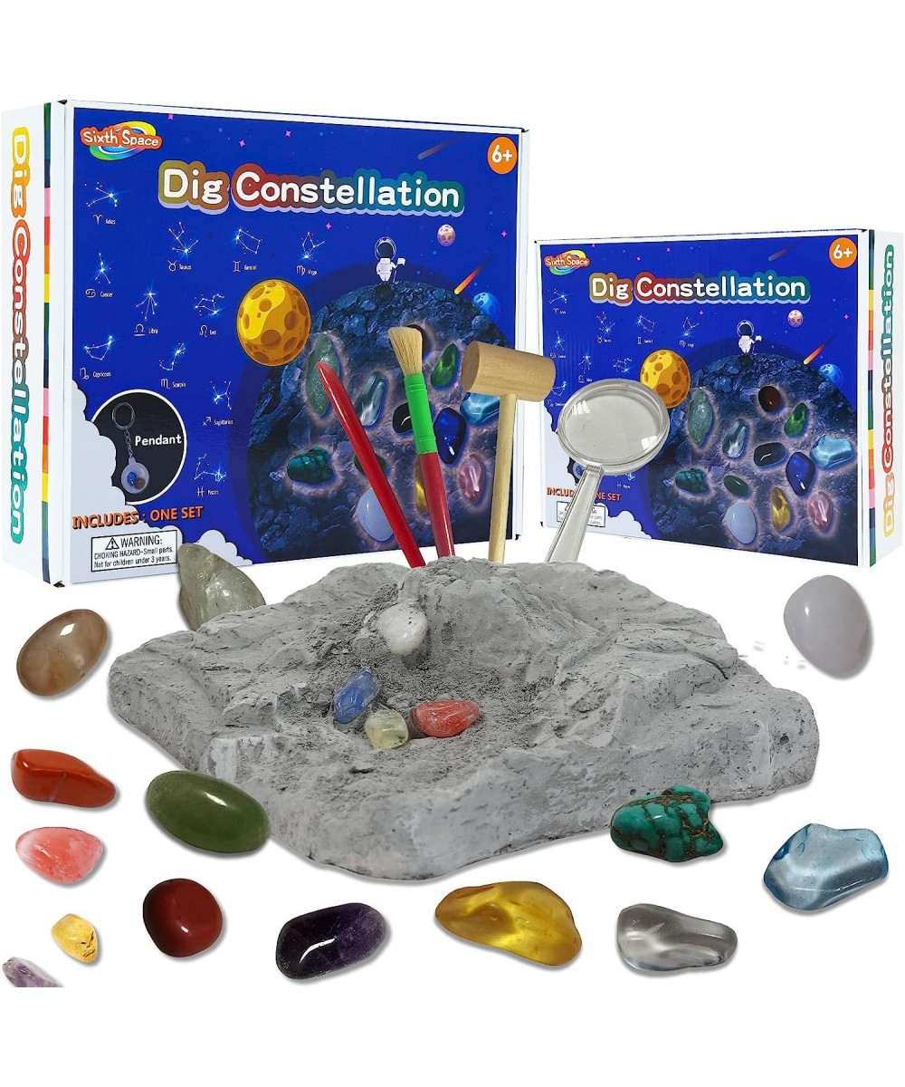 Constellation Mega Fossil Gemstone Dig Kit Excavate 12 Real Gems STEM Educational Toys Science Kit Best Gifts for Age 6+ Boys...