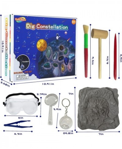 Constellation Mega Fossil Gemstone Dig Kit Excavate 12 Real Gems STEM Educational Toys Science Kit Best Gifts for Age 6+ Boys...