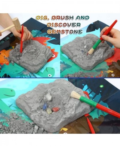 Constellation Mega Fossil Gemstone Dig Kit Excavate 12 Real Gems STEM Educational Toys Science Kit Best Gifts for Age 6+ Boys...