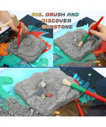 Constellation Mega Fossil Gemstone Dig Kit Excavate 12 Real Gems STEM Educational Toys Science Kit Best Gifts for Age 6+ Boys...