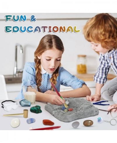 Constellation Mega Fossil Gemstone Dig Kit Excavate 12 Real Gems STEM Educational Toys Science Kit Best Gifts for Age 6+ Boys...