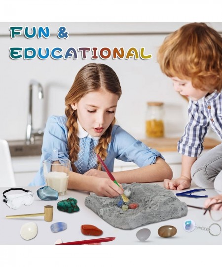 Constellation Mega Fossil Gemstone Dig Kit Excavate 12 Real Gems STEM Educational Toys Science Kit Best Gifts for Age 6+ Boys...