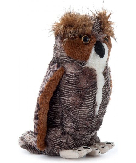 Horned Owl Stuffed Animal Plushie Gifts for Kids Wild Onez Zoo Animals Horned Owl Plush Toy 12 Inches $38.38 - Stuffed Animal...