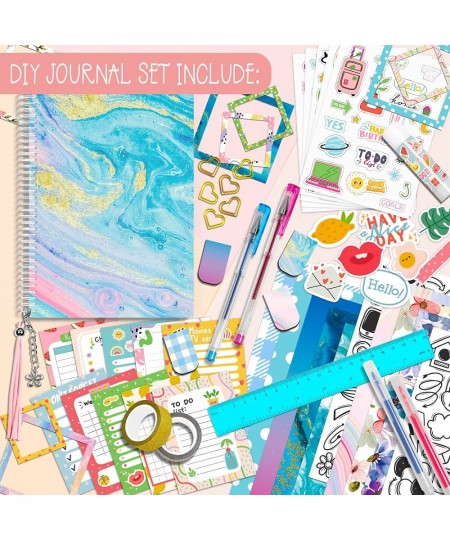 Gifts for Girls Age of 8 9 10 11 12 13 Years Old and Up DIY Journal Set Personalized Diary Stuff for Tweens Teens Decorate Yo...