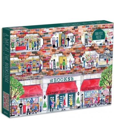 Michael Storrings A Day at The Bookstore 1000 Piece Puzzle from - Beautifully Illustrated Jigsaw Puzzle of a Local Bookstore ...