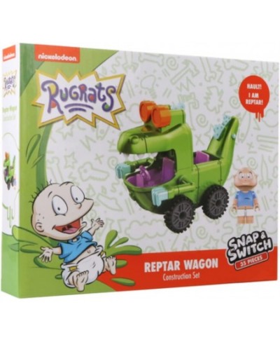 Nickelodeon - Rugrats - Snap & Switch Construction Set - Reptar Wagon with Tommy Pickles Figure - 35 Pieces $24.46 - Toy Buil...