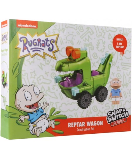 Nickelodeon - Rugrats - Snap & Switch Construction Set - Reptar Wagon with Tommy Pickles Figure - 35 Pieces $24.46 - Toy Buil...