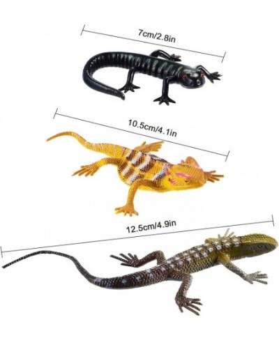 24 Piece Lizard Toy Artificial Model Reptile Lizard Colorful Plastic Lizard Toys Action Figure Educational Toys for Kids Adul...