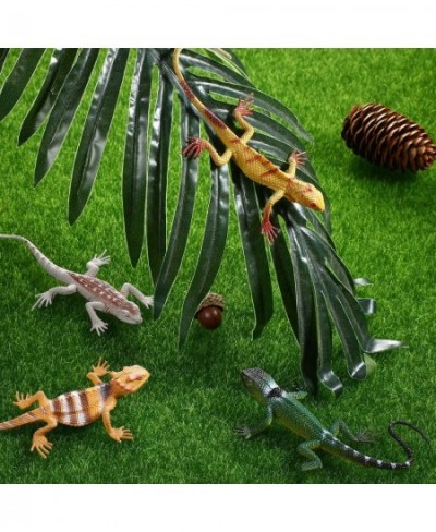 24 Piece Lizard Toy Artificial Model Reptile Lizard Colorful Plastic Lizard Toys Action Figure Educational Toys for Kids Adul...