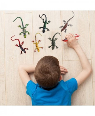 24 Piece Lizard Toy Artificial Model Reptile Lizard Colorful Plastic Lizard Toys Action Figure Educational Toys for Kids Adul...