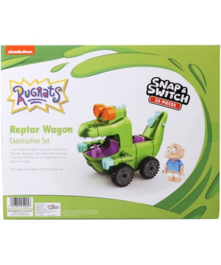 Nickelodeon - Rugrats - Snap & Switch Construction Set - Reptar Wagon with Tommy Pickles Figure - 35 Pieces $24.46 - Toy Buil...