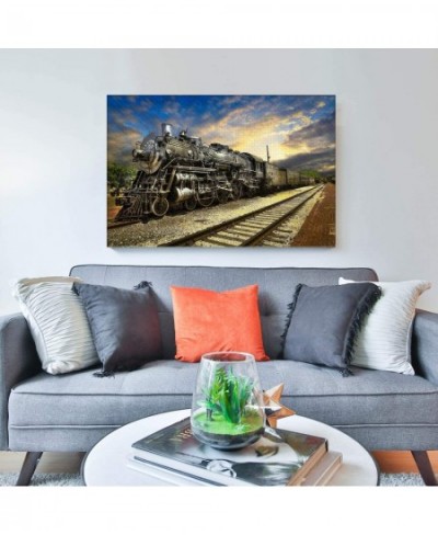 Jigsaw Puzzles 1000 Pieces for Adults - Train Landscape - Wooden Puzzle - Unique Holiday Gift Suitable for Teenagers and Adul...