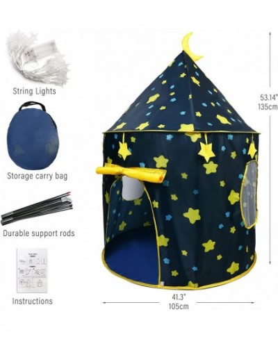 Play Tent for Boys with Star Lights and Storage Carrying Bag Pop Up Play Tent House for Kids Toddlers Indoor and Outdoor Use ...