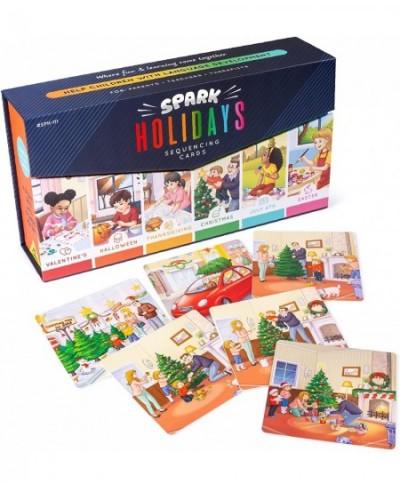 Holiday Story Cards Sequence Game Storytelling and Sequence Cards Set Speech Therapy and Autism Game ABA Therapy Materials SE...