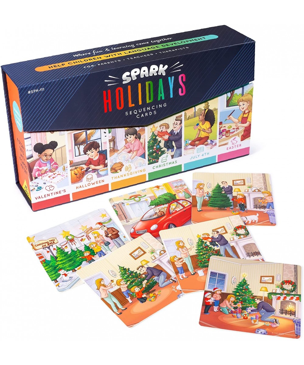 Holiday Story Cards Sequence Game Storytelling and Sequence Cards Set Speech Therapy and Autism Game ABA Therapy Materials SE...