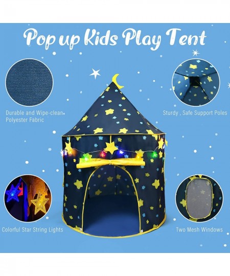 Play Tent for Boys with Star Lights and Storage Carrying Bag Pop Up Play Tent House for Kids Toddlers Indoor and Outdoor Use ...